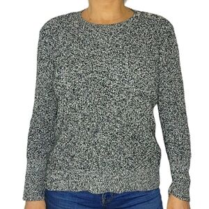 Lauren Ralph Lauren Long Sleeve Knit Sweater Size Medium Grey Crew Neck